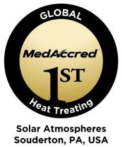 MedAccred First Seal - Solar Atmospheres Heat Treating
