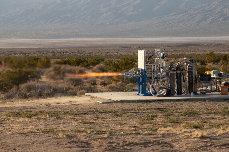 2023 Rocket Engine Test in the Mojave Desert