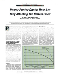 Power Factor Costs: How are They Affecting the Bottom Line?